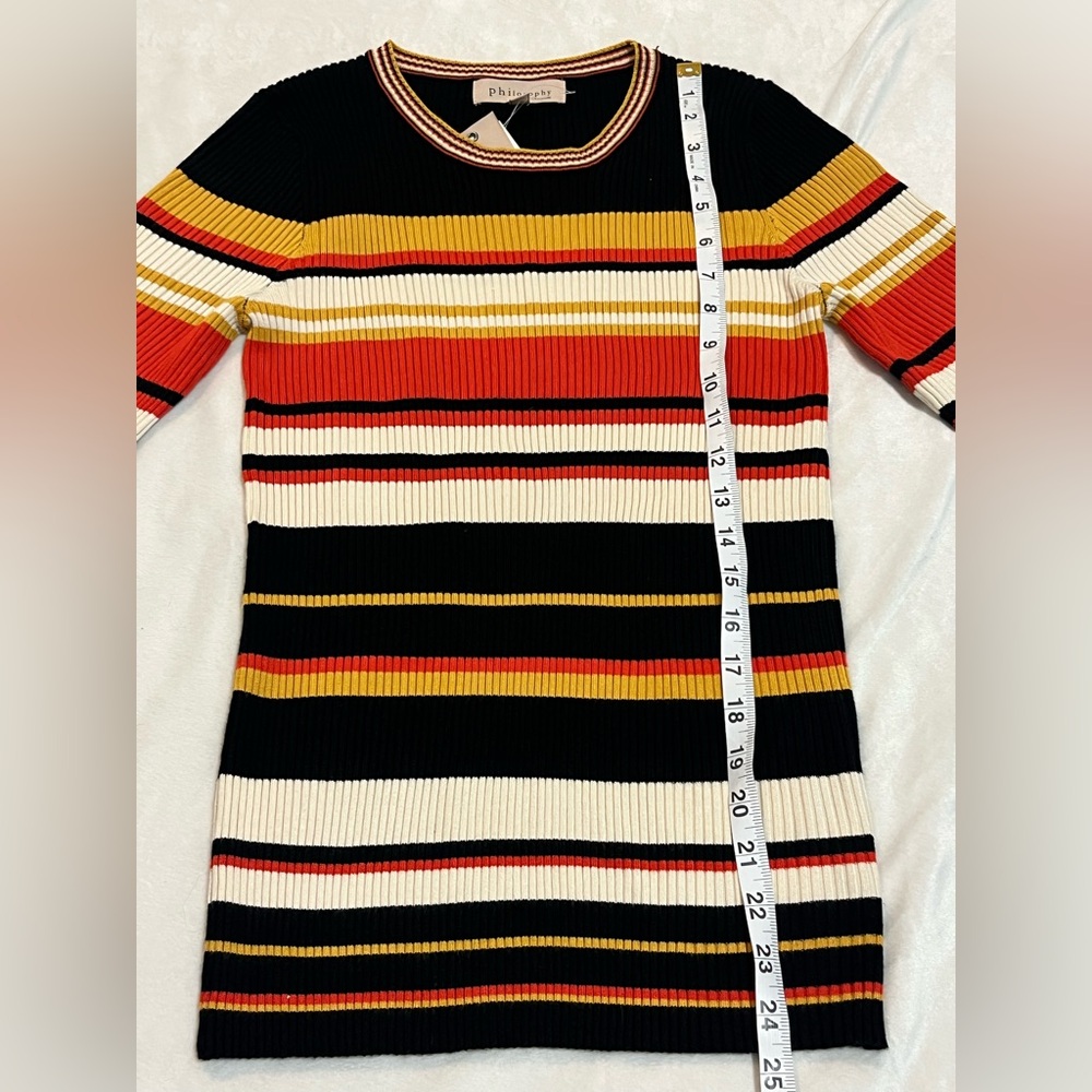 Philosophy Republic Clothing Multicolor Striped Knit Sweater Women’s Medium NWT - Picture 8 of 14
